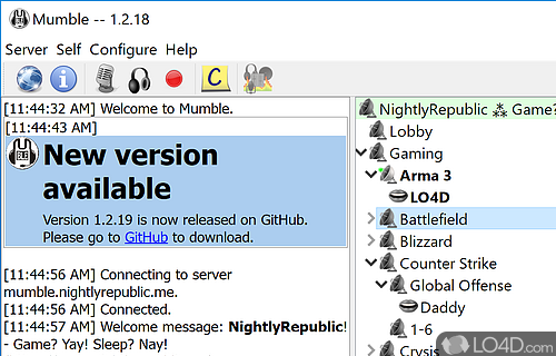 Mumble Screenshot