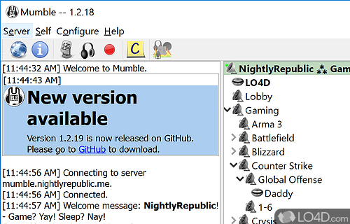 Mumble Screenshot