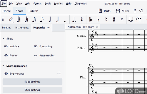 Notation program to create music - Screenshot of MuseScore