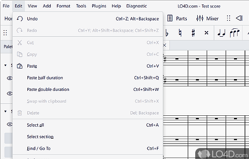 Plug in your MIDI keyboard - Screenshot of MuseScore