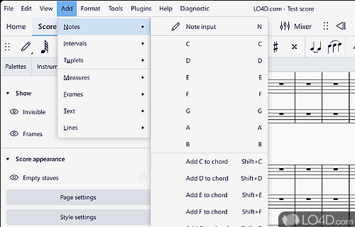Compose music easily - Screenshot of MuseScore