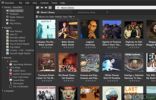 Screenshot of MusicBee - Organize and play audio files with this audio utility that offers playlist management