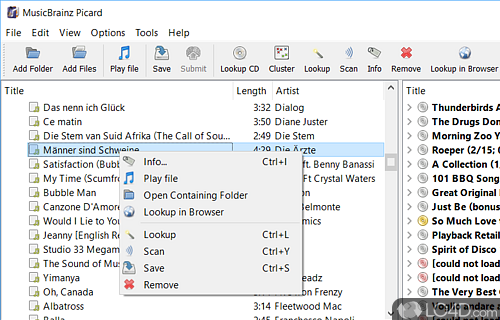 MusicBrainz Picard Screenshot