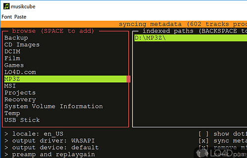 Complete and functional audio player and manager - Screenshot of musikCube