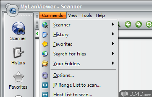 Wireless network scanner - Screenshot of MyLanViewer Portable
