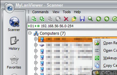 MyLanViewer Network/IP Scanner - Screenshot of MyLanViewer Portable