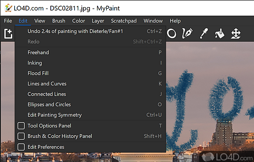 Create artistic drawings on your PC - Screenshot of MyPaint