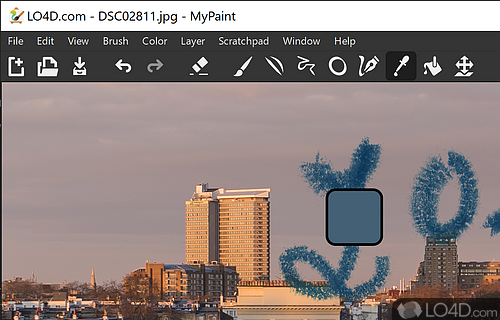 Free and open-source raster graphics editor for digital painters - Screenshot of MyPaint