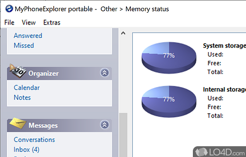 Outlook - Screenshot of MyPhoneExplorer