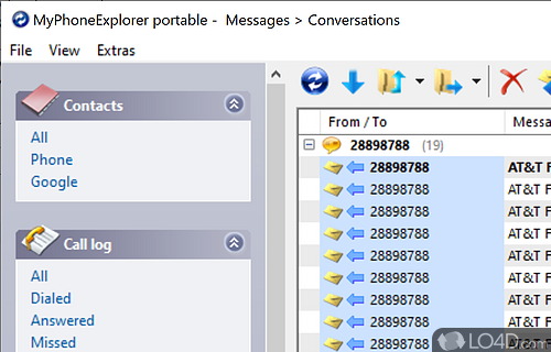 Usb - Screenshot of MyPhoneExplorer Portable