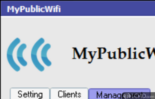 Turn the laptop into a router or wireless hotspot - Screenshot of MyPublicWiFi