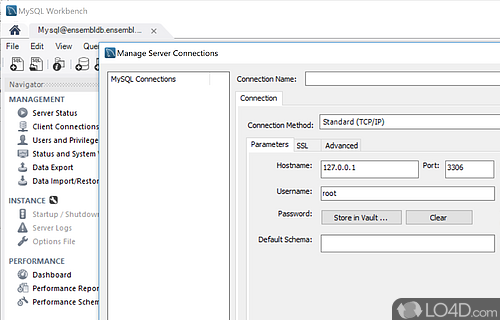 Develop - Screenshot of MySQL Workbench