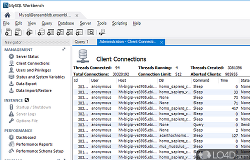 MySQL Workbench Screenshot