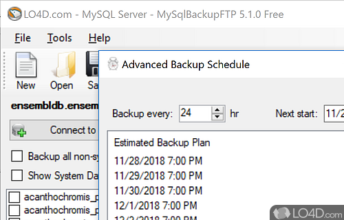 MySQLBackupFTP screenshot