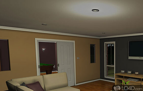 Screenshot of MyVirtualHome - Was especially designed for users who want to create a three-dimensional preview of their house project