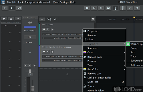 Simple and customizable GUI - Screenshot of n-Track Studio