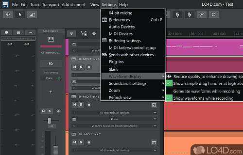 Multitrack recorder and mixer - Screenshot of n-Track Studio