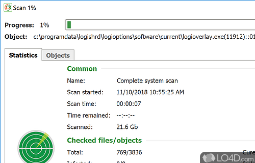Detect and remove cryptolockers and other viruses - Screenshot of NANO Antivirus