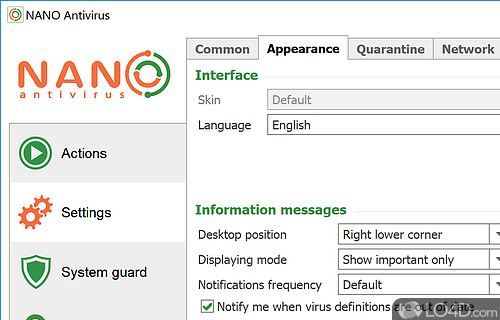 Free antivirus - Screenshot of NANO Antivirus