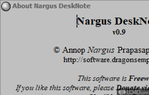 Nargus DeskNote screenshot