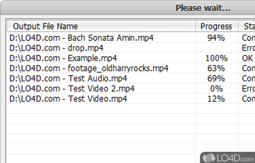 Various output quality settings - Screenshot of Naturpic Video Converter