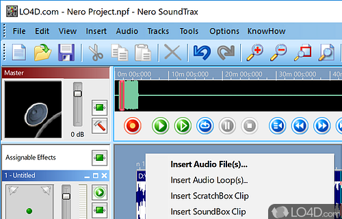 Nero SoundTrax screenshot