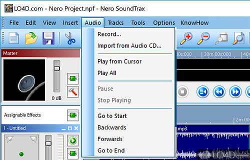 Comprehensive - Screenshot of Nero SoundTrax