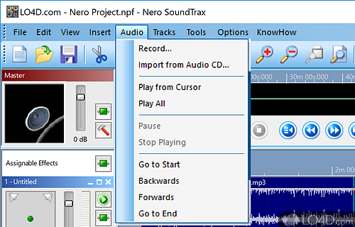 Nero SoundTrax Screenshot