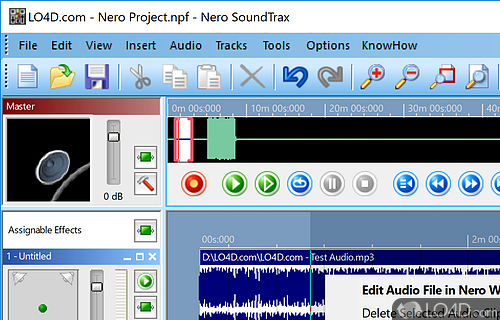 A Great Free Offering - Screenshot of Nero SoundTrax