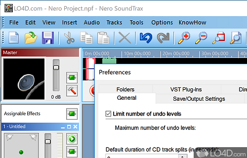 Nero SoundTrax screenshot