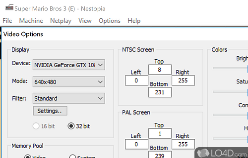 Simple, well-organized interface - Screenshot of Nestopia