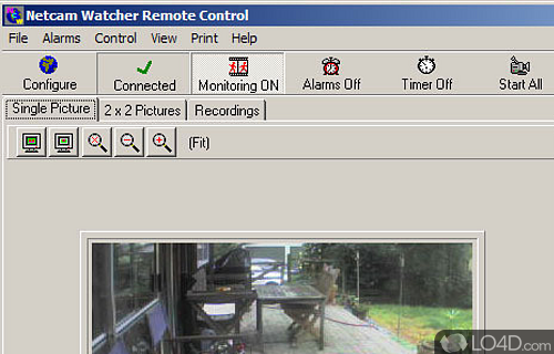 Screenshot of Netcam Watcher Professional - Monitor and record IP cameras