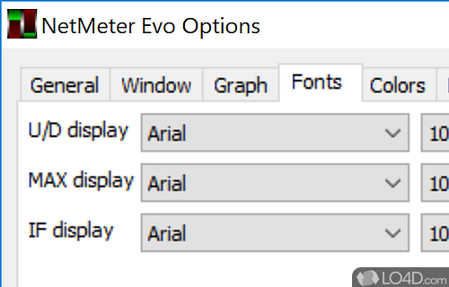 Simplistic approach - Screenshot of NetMeter EVO