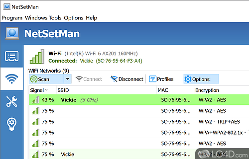 Installer and portable version - Screenshot of NetSetMan