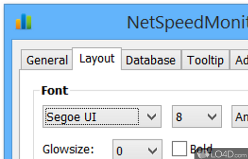 Handy network activity monitor - Screenshot of NetSpeedMonitor