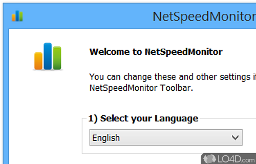 Network Monitoring Toolbar for Windows Taskbar - Screenshot of NetSpeedMonitor