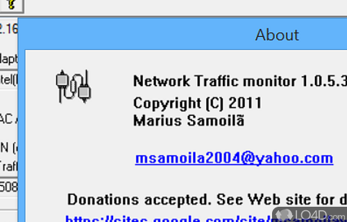 Set up limits and alerts - Screenshot of Network Traffic Monitor