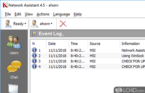 Network Assistant screenshot