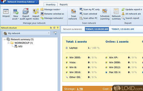 An easy-to-use network analysis tool with lots of features - Screenshot of Network Inventory Advisor