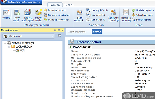 Highly detailed reports - Screenshot of Network Inventory Advisor