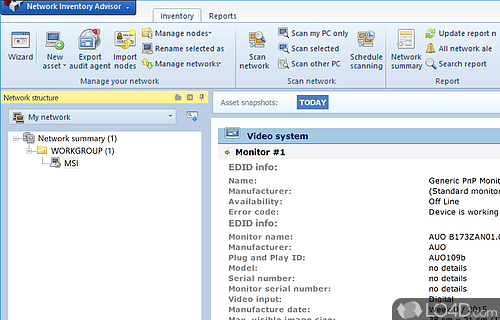 Sql - Screenshot of Network Inventory Advisor