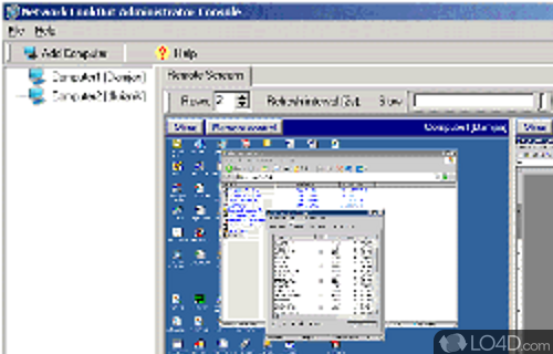Screenshot of Network LookOut Administrator - Password-protected tool which lets you gain access to another PC through a VPN, network