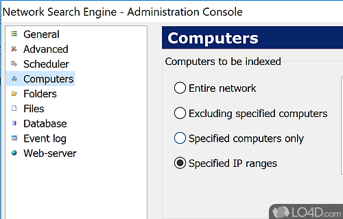 Network Search Engine screenshot