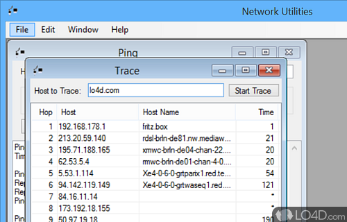 Network Utilities Screenshot