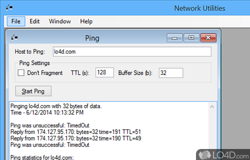 Network Utilities Screenshot