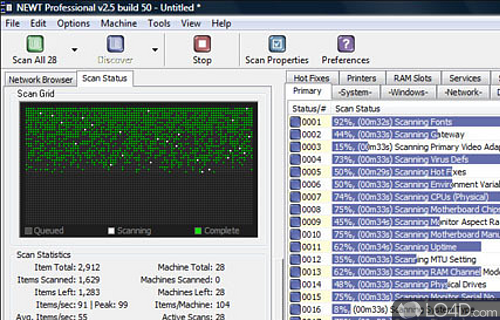 Screenshot of NEWT Freeware - Handy network administration tool