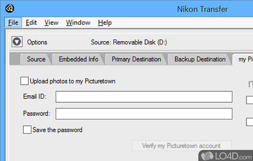 Nikon Transfer screenshot