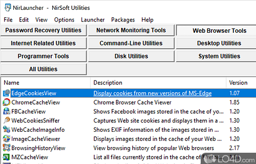 A comprehensive bundle that can make your daily computer use easier - Screenshot of NirLauncher