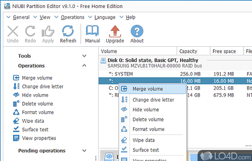 NIUBI Partition Editor Screenshot