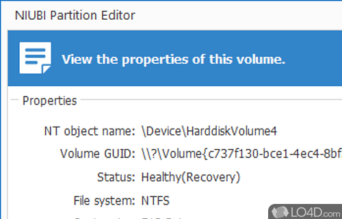 NIUBI Partition Editor Screenshot